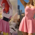 Hayley Williams: 'Still Into You' Pink Latex Dress