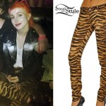 Hayley Williams: Tiger Print Jeans