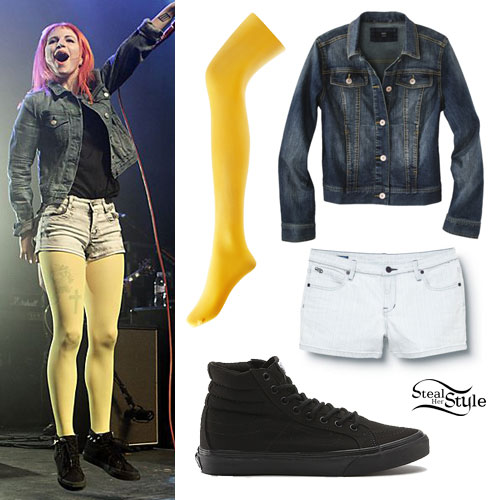 Hayley Williams: Yellow Tights Outfit