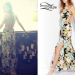 Juliet Simms: Floral Backless Maxi Dress