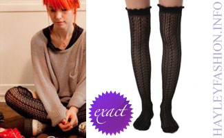 Hayley Williams in Urban Outfitters socks