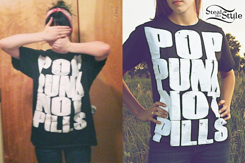 Mariel Loveland: Pop Punk Not Pills T-Shirt