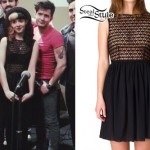 Melanie Martinez: Black Lace & Chiffon Dress