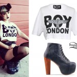 Melanie Martinez: BOY London Tee, Lita Boots