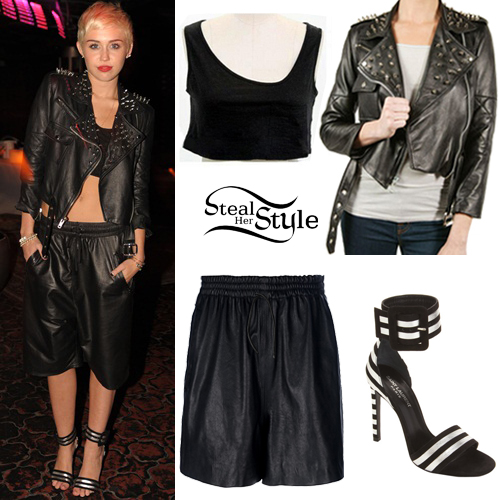 Miley Cyrus: Basketball Shorts Outfit | Steal Her Style