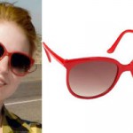 Hayley Williams: Red Cat Eye Sunglasses