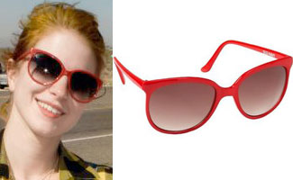 Hayley Williams: Red Cat Eye Sunglasses