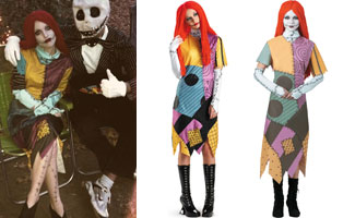 Hayley Williams dressed as Sally from The Nightmare Before Christmas