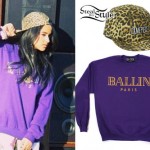 Becky G: 'Ballin' Sweatshirt, Leopard Hat