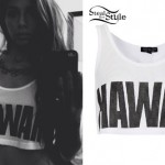 Christina Perri: Hawaii Cropped Tank