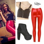 Ella Paige: Red Disco Pants, Spike Litas