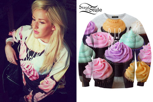 Ellie Goulding: 'RIP Diet' Cupcake Sweater