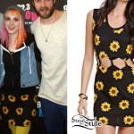 Hayley Williams: Sunflower Print Dress