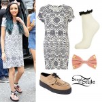 Jade Thirlwall: Tribal Dress, Peach Creepers