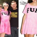 Kate Nash: 'Fun' Pink Tie Dye Dress