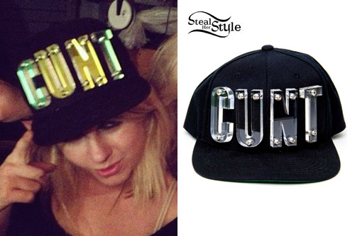 Little Boots: Acrylic 'Cunt' Snapback