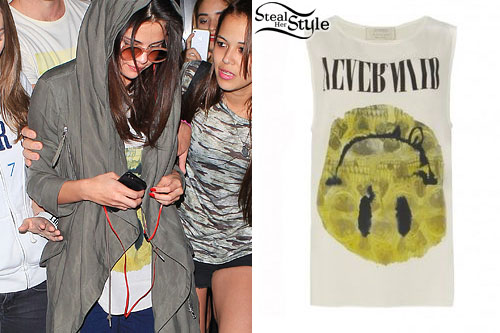 Selena Gomez: Smiley Face Top