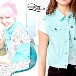 Sherri DuPree-Bemis: Teal Denim Vest