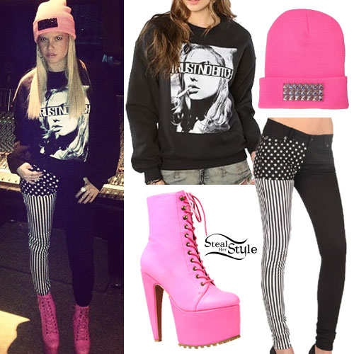Chanel West Coast: 'Trust No Bitch' Pullover Outfit