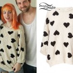 Hayley Williams: Heart Print Sweater