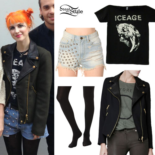 Hayley Williams: Ice Age T-Shirt Outfit