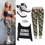 Jade Thirlwall: Camo Pants, Ding Dong Crop Top