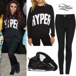 Jesy Nelson: Hyper Sweatshirt, Black Jeans