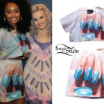 Leigh-Anne Pinnock: Nails Crop Top & Skirt