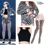 Lizzy Plapinger: Yin Yang Denim Jacket & Shorts