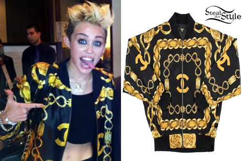 Miley Cyrus Fashion on X: Living for @MileyCyrus' vintage Chanel necklaces  ✨  / X
