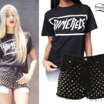 Pia Mia Perez: Dimepiece Tee, Spike Shorts