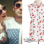 Amy Heidemann: Cherry Print Sleeveless Shirt