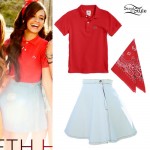 Camila Cabello: Red Polo, Denim Skirt