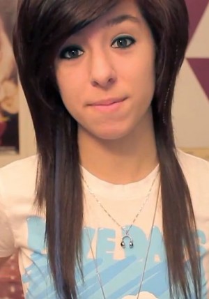 Christina Grimmie Straight Medium Brown Chin-Length Layers, Feather ...