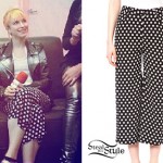 Hayley Williams: Polka Dot Crop Trousers