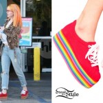 Hayley Williams: Rainbow Platform Sneakers