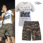 Jenna McDougall: Cow T-Shirt, Camo Shorts