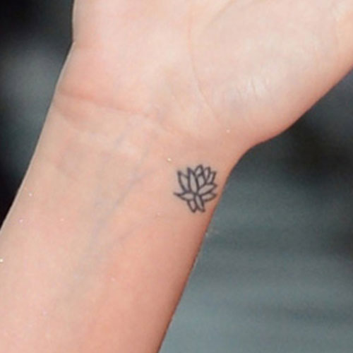 Katy Perry Flower, Lotus Wrist Tattoo | Steal Her Style
