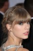 Taylor Swift Straight Ash Blonde Crown Braid, Straight Bangs, Updo ...