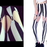 Ash Costello: Striped Garter Leggings