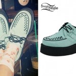 Bella Thorne: Mint Green Creepers