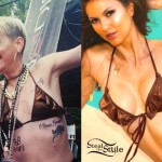 Juliet Simms: Bronze Ruffle Bikini Top