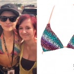 Juliet Simms: Rainbow Leopard Bikini Top