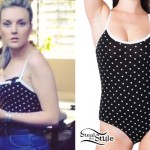 Perrie Edwards: Polka Dot Bodysuit