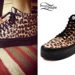 Tay Jardine: Leopard Platform Vans Sneakers