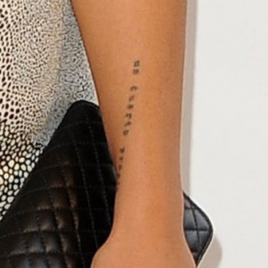 Emeli Sande Writing Forearm Tattoo | Steal Her Style