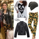 Hayley Williams: Heart Skull Sweater, Sunflower Pants