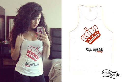 Jasmine Villegas: Royal Type Ish Tank Top