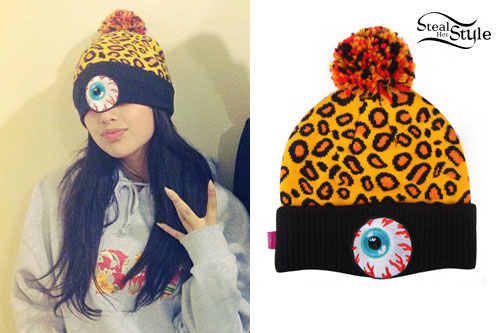 Jasmine Villegas: Leopard Eyeball Beanie