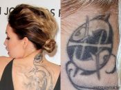 Skylar Grey Fish, Zodiac Sign Neck Tattoo | Steal Her Style